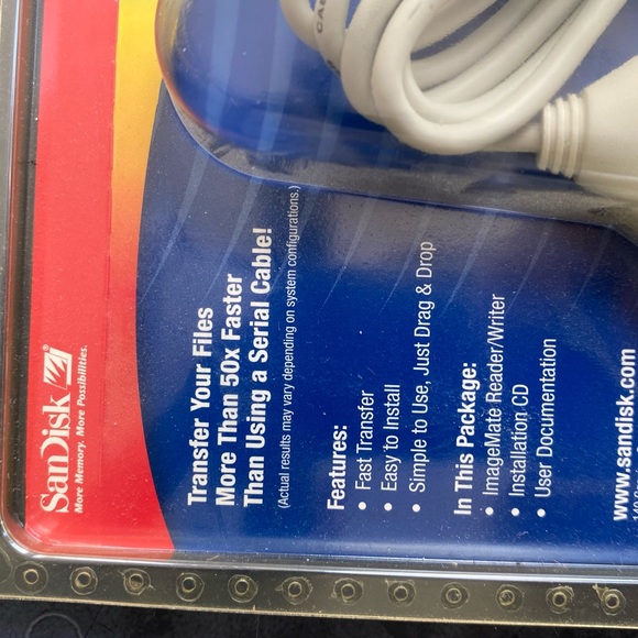 Genuine Vintage Sandisk Imagemate (SDDR-31) USB Compact Flash Card Reader *NOS* - Picture 6 of 10